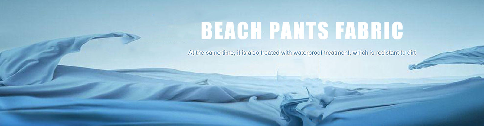 Tissu de pantalon de plage