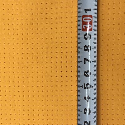 100% polyester 113gm tissus de pantalons de plage à poils et perforés