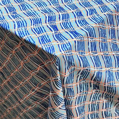90 Polyester 10 Tissu spandex imprimé à quatre côtés pantalon de plage étirable Tissu
