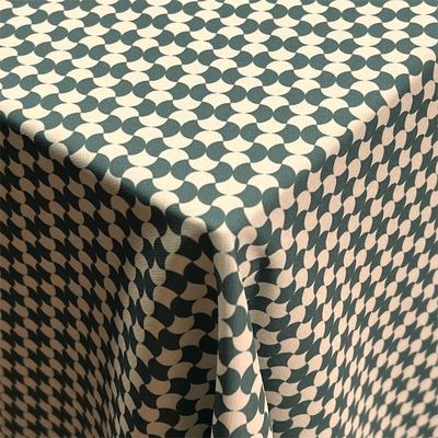 92% de polyester 8% de tissu spandex Matériau Jacquard Pearl Dot Pantalon de plage élastique à quatre côtés Tissu