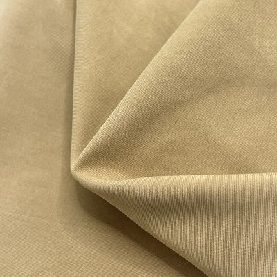 85% de polyester 15% de nylon peigné Twill Peach Skin Pantalon de plage Tissu
