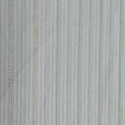 73GSM75D or et argent soie satin rayé chiffon tissu de matériau tissu de robe de femme