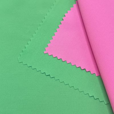 Recyclé 92 Nylon 8 Tissu spandex Tissu simple tissé à quatre côtés Pantalon de plage élastique Tissu