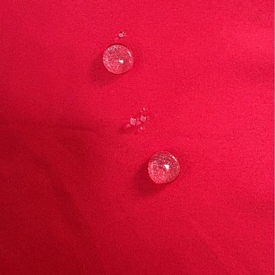 113gsm75D * 150D imperméable à l' eau Brushed Twill Peach Skin Velvet Rouge Pantalon de plage Tissu