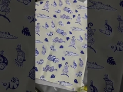 92% de polyester, 8% de spandex, 165 grammes, tissu imprimé qui change de couleur lorsqu'il est exposé à l'eau