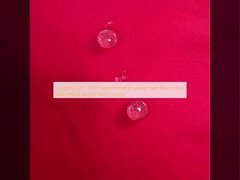 113gsm75D * 150D imperméable à l' eau Brushed Twill Peach Skin Velvet Rouge Pantalon de plage Tissu